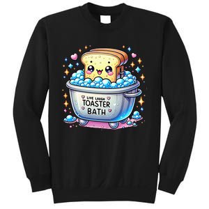 Mandatoryfunday Live Laugh Toaster Bath Funny Saying Sweatshirt