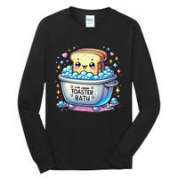 Mandatoryfunday Live Laugh Toaster Bath Funny Saying Tall Long Sleeve T-Shirt