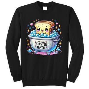 Mandatoryfunday Live Laugh Toaster Bath Funny Saying Tall Sweatshirt