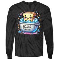 Mandatoryfunday Live Laugh Toaster Bath Funny Saying Tie-Dye Long Sleeve Shirt