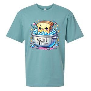 Mandatoryfunday Live Laugh Toaster Bath Funny Saying Sueded Cloud Jersey T-Shirt