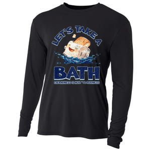 Mandatoryfunday Live Laugh Toaster Bath Cooling Performance Long Sleeve Crew