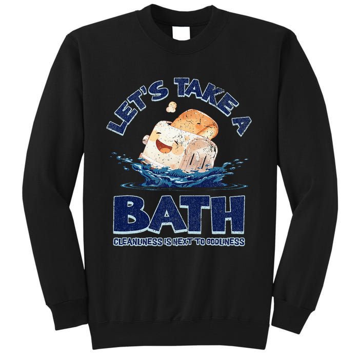 Mandatoryfunday Live Laugh Toaster Bath Tall Sweatshirt