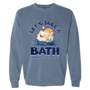 Mandatoryfunday Live Laugh Toaster Bath Garment-Dyed Sweatshirt