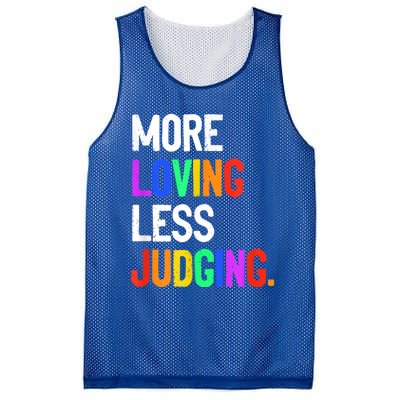 More Loving Less Judging Mesh Reversible Basketball Jersey Tank