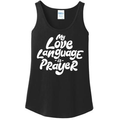 My Love Language Is Prayer Ladies Essential Tank