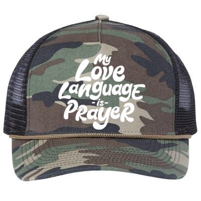 My Love Language Is Prayer Retro Rope Trucker Hat Cap