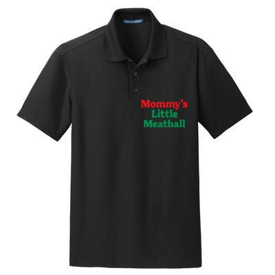 Mommy's Little Meatball Italian Ironic Funny Meme Trendy Unisex Dry Zone Grid Polo