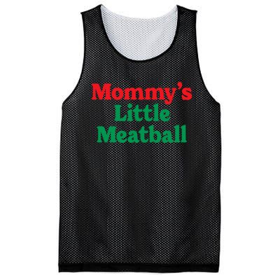 Mommy's Little Meatball Italian Ironic Funny Meme Trendy Unisex Mesh Reversible Basketball Jersey Tank