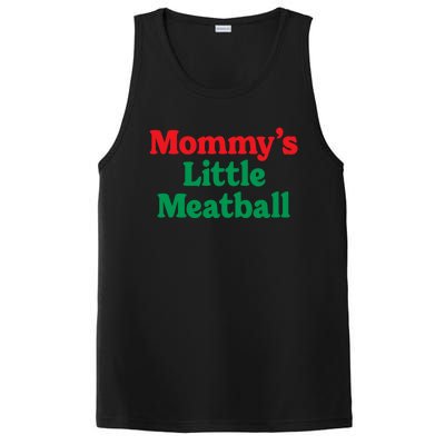 Mommy's Little Meatball Italian Ironic Funny Meme Trendy Unisex PosiCharge Competitor Tank