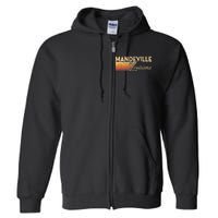 Mandeville Louisiana Full Zip Hoodie