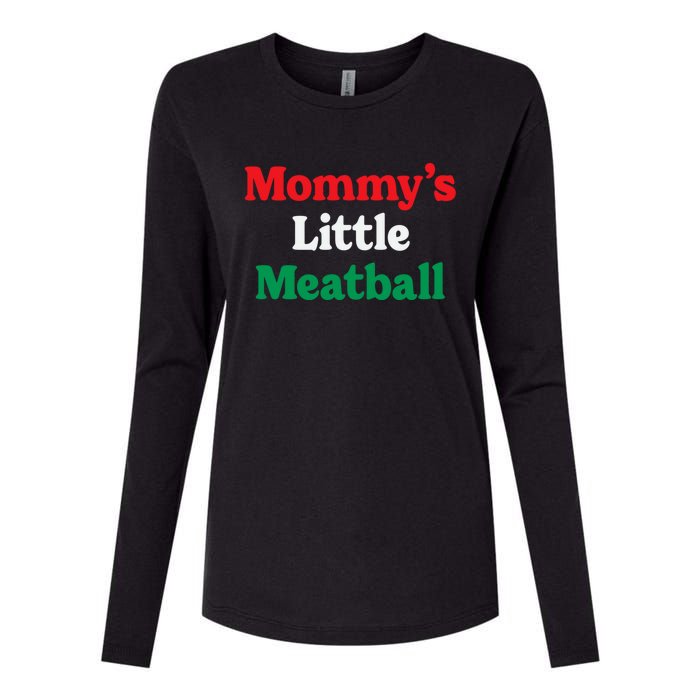 Mommy's Little Meatball Italian Ironic Funny Meme Trendy Unisex Womens Cotton Relaxed Long Sleeve T-Shirt