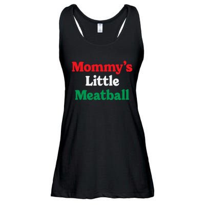 Mommy's Little Meatball Italian Ironic Funny Meme Trendy Unisex Ladies Essential Flowy Tank