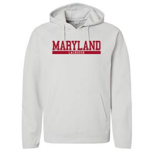 Maryland Lacrosse Performance Fleece Hoodie