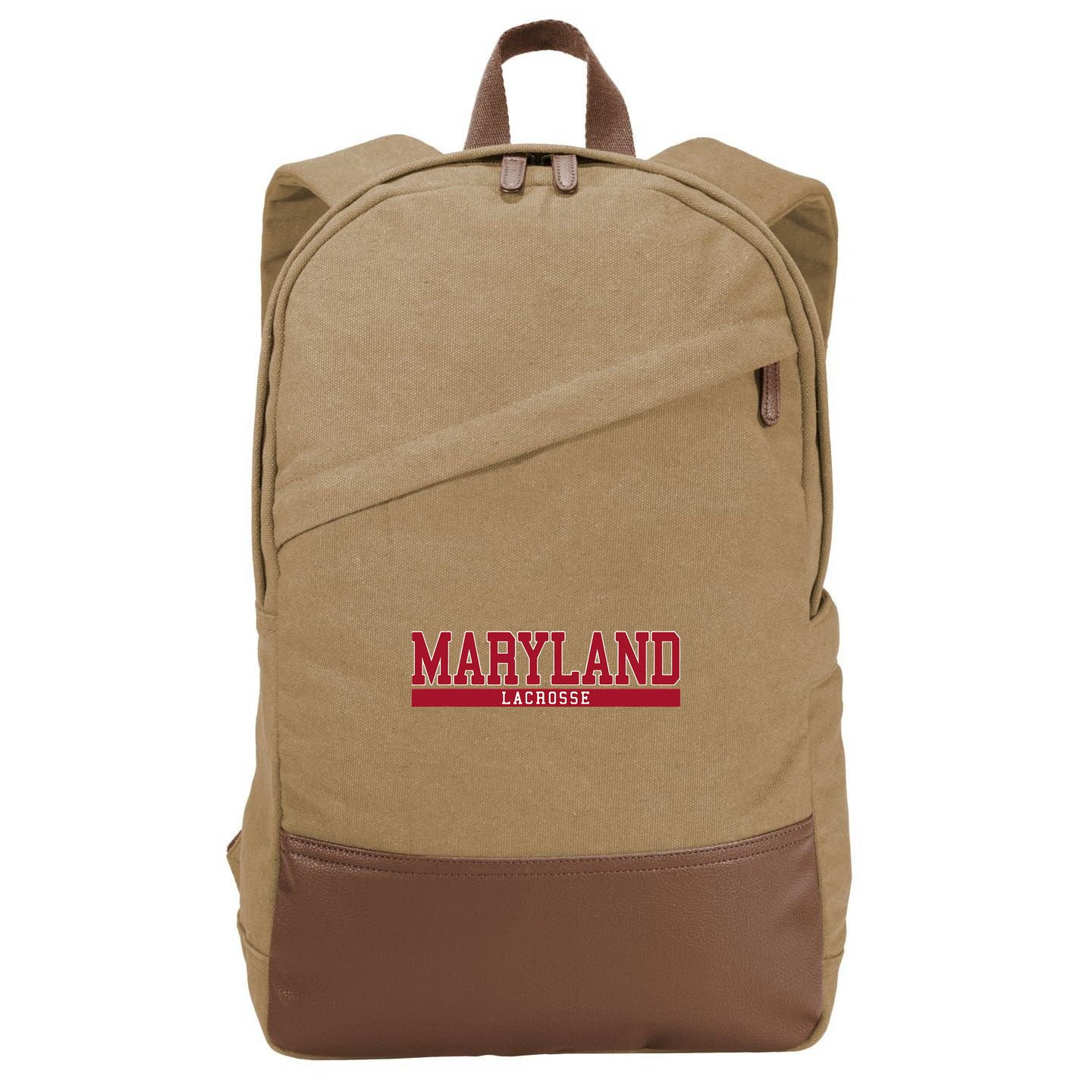 Maryland Lacrosse Cotton Canvas Backpack