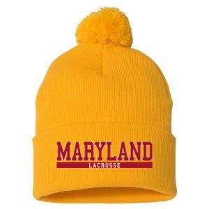 Maryland Lacrosse Pom Pom 12in Knit Beanie