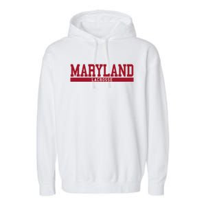 Maryland Lacrosse Garment-Dyed Fleece Hoodie