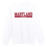 Maryland Lacrosse Premium Crewneck Sweatshirt