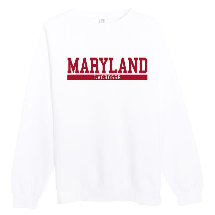 Maryland Lacrosse Premium Crewneck Sweatshirt