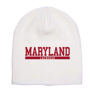 Maryland Lacrosse Short Acrylic Beanie