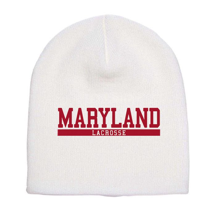 Maryland Lacrosse Short Acrylic Beanie