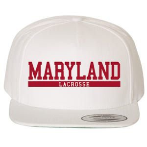 Maryland Lacrosse Wool Snapback Cap