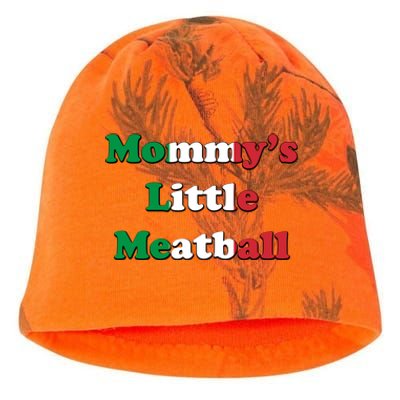 Mommy's Little Meatball Italian Ironic Funny Meme Trendy Unisex Kati - Camo Knit Beanie