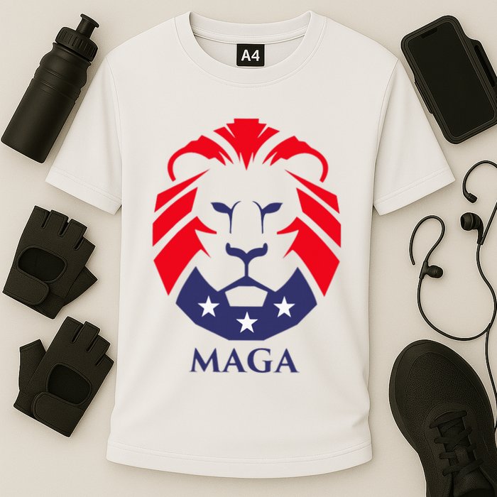 Maga Lion Cooling Performance Crew T-Shirt