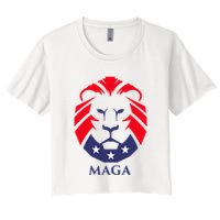Maga Lion Women's Crop Top Tee