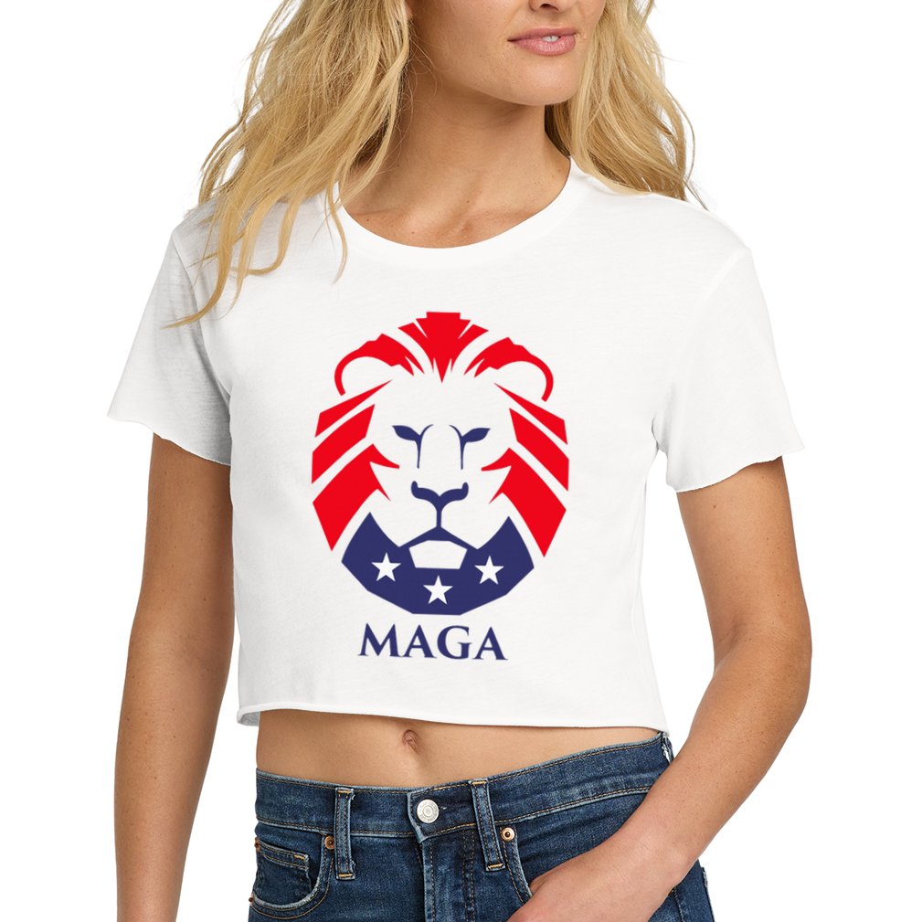 Maga Lion Women's Crop Top Tee