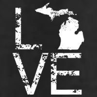 Michigan Love Mi State Home Pride Map Distressed 15oz Campfire Ceramic Mug