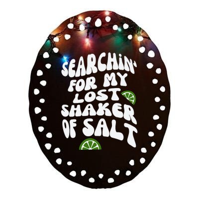 Margaritaville Lyrics Ceramic Oval Ornament