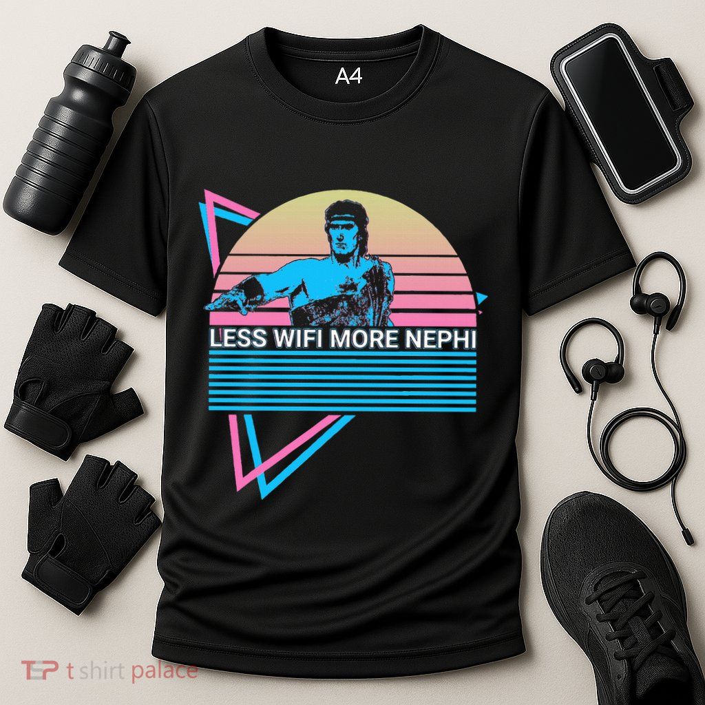 Mormon Lds Missionary Less Wifi More Nephi Performance Shirt