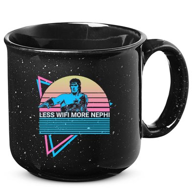 Mormon Lds Missionary Less Wifi More Nephi 15oz Campfire Ceramic Mug