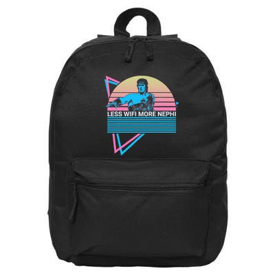 Mormon Lds Missionary Less Wifi More Nephi 16 in Basic Backpack