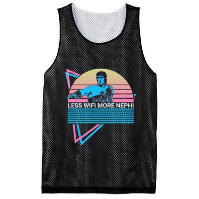 Mormon Lds Missionary Less Wifi More Nephi Mesh Reversible Basketball Jersey Tank