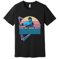 Mormon Lds Missionary Less Wifi More Nephi Premium T-Shirt