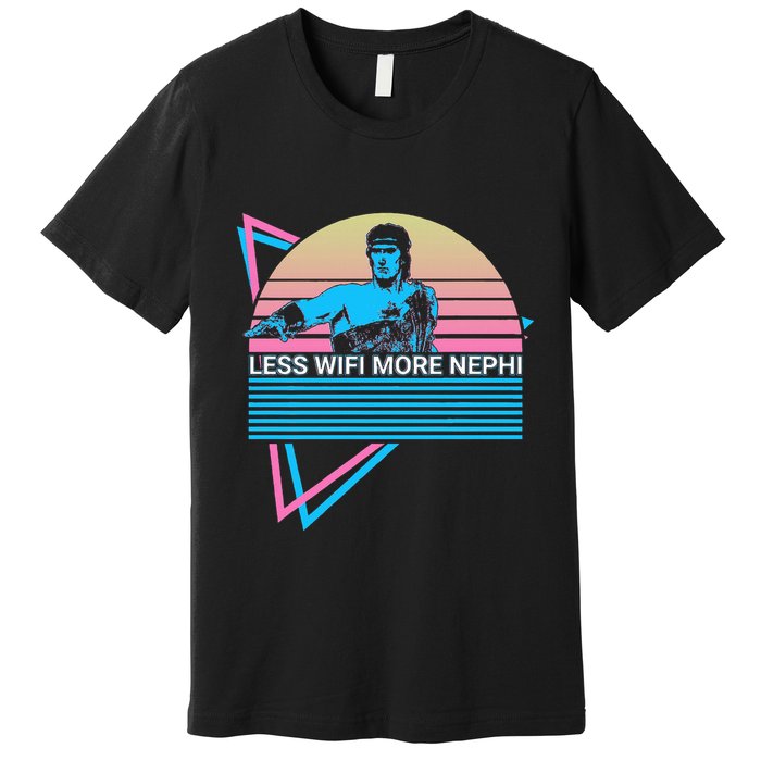 Mormon Lds Missionary Less Wifi More Nephi Premium T-Shirt