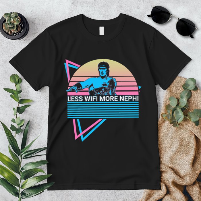 Mormon Lds Missionary Less Wifi More Nephi Premium T-Shirt