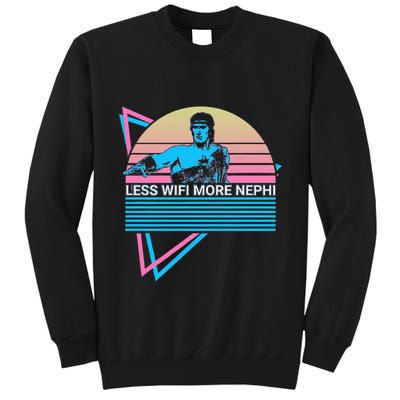 Mormon Lds Missionary Less Wifi More Nephi Tall Sweatshirt