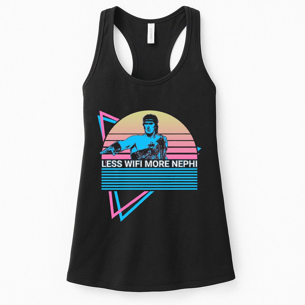 Mormon Lds Missionary Less Wifi More Nephi Womens Tank Top