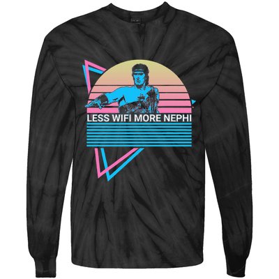 Mormon Lds Missionary Less Wifi More Nephi Tie-Dye Long Sleeve Shirt