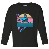 Mormon Lds Missionary Less Wifi More Nephi Toddler Long Sleeve Shirt