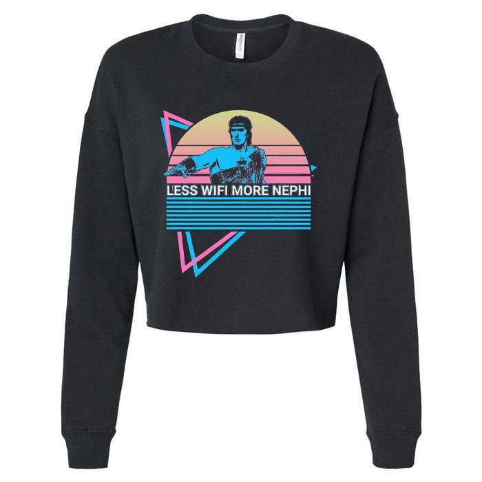 Mormon Lds Missionary Less Wifi More Nephi Cropped Pullover Crew
