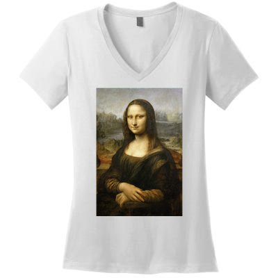 Mona Lisa Women's V-Neck T-Shirt