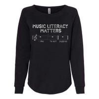 Music Literacy Matters I Like To Eat Puppies Womens California Wash Sweatshirt