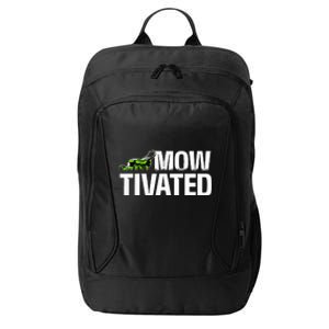 Mowtivated Lawn Mower Landscaping Gardener City Backpack