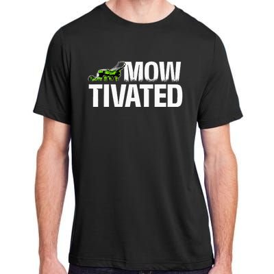 Mowtivated Lawn Mower Landscaping Gardener Adult ChromaSoft Performance T-Shirt