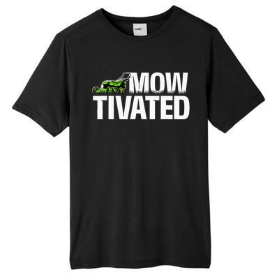 Mowtivated Lawn Mower Landscaping Gardener Tall Fusion ChromaSoft Performance T-Shirt