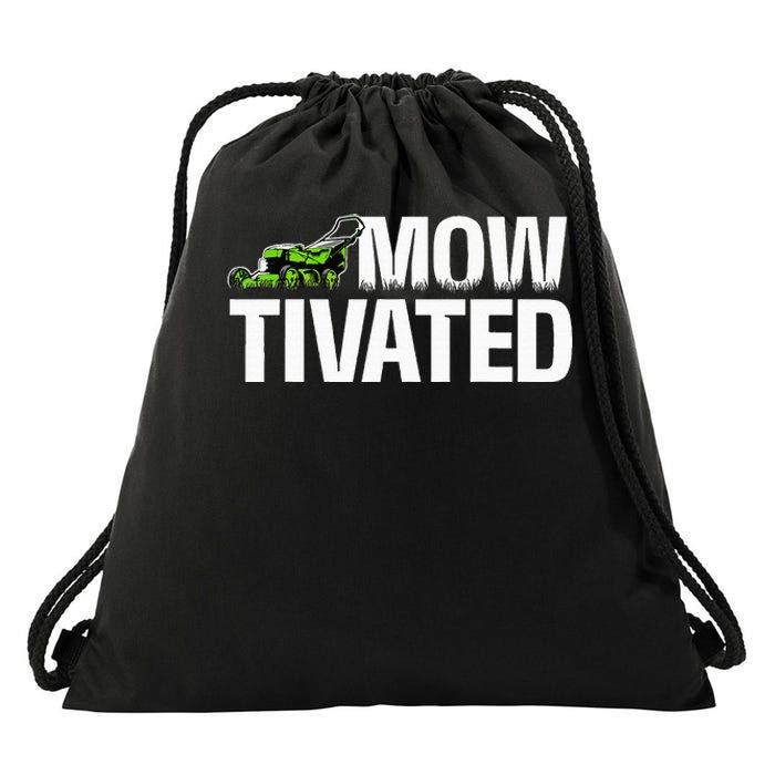 Mowtivated Lawn Mower Landscaping Gardener Drawstring Bag